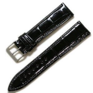 カミーユフォルネ　カイマン　ブラック　腕時計ベルト幅19-16 長さ115/75 牛革 時計ベルト｜CAMILLE FOURNET
