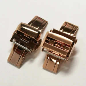 Thomas Wyldeベルト　ブラック×ピンクゴールド Thomas Wyldeベルト ブラック×ピンクゴールド 腕時計 Dバックル 時計